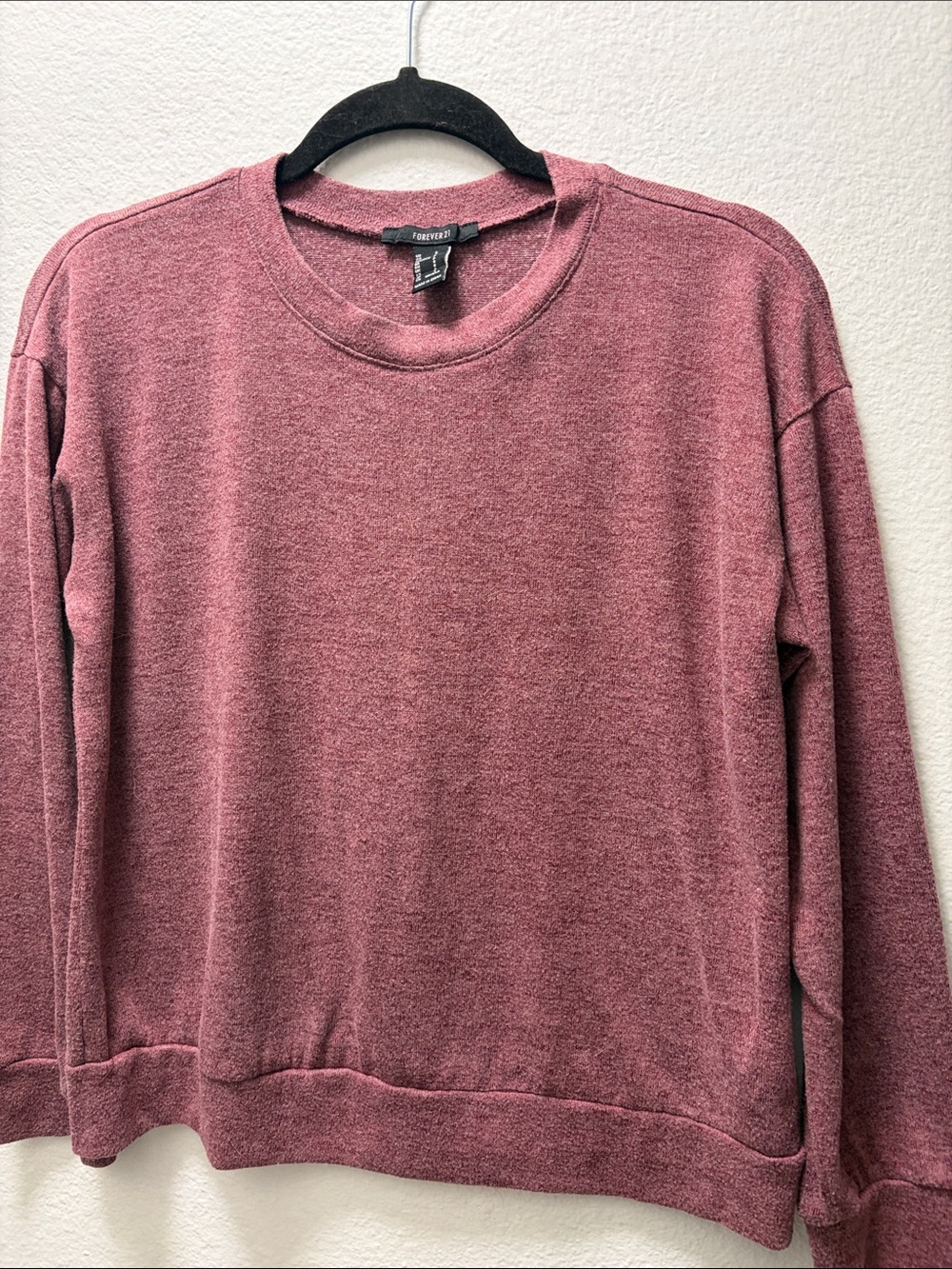 Forever 21 Dusty Rose Crewneck Sweater